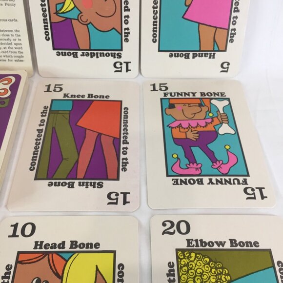 Funny Bones by Parker Brothers 1968 Card Game COMPLETE Made In Canada - Picture 9 of 11